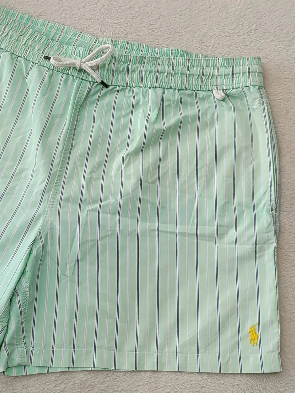 Polo Ralph Lauren Green Striped Swim Trunks Size XXL – photo 3